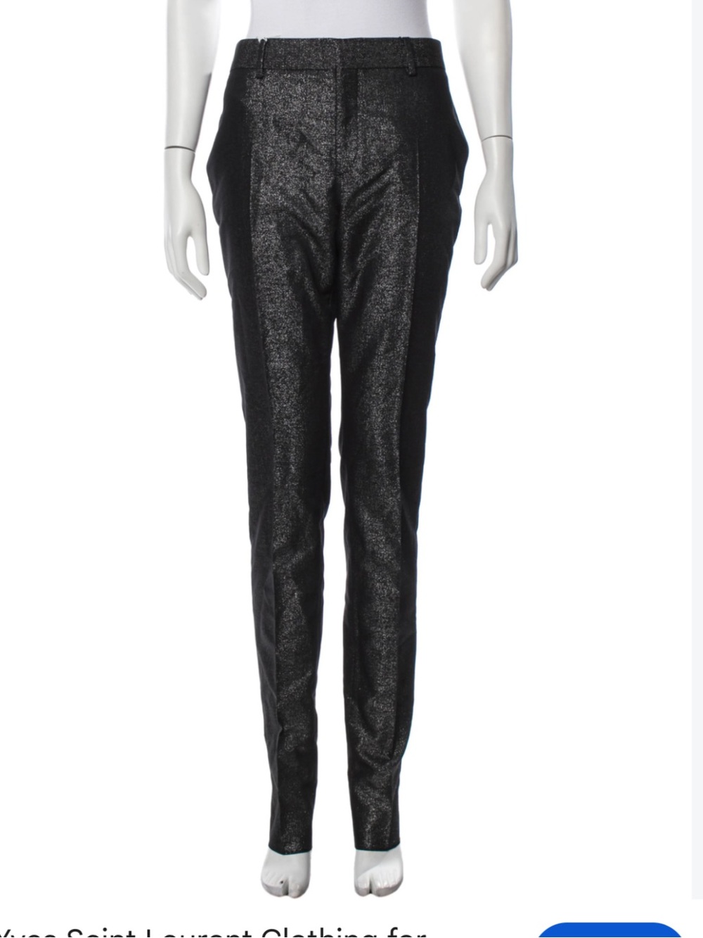 Escada Black Sparkle Tapered Dress Pants 40 (8)